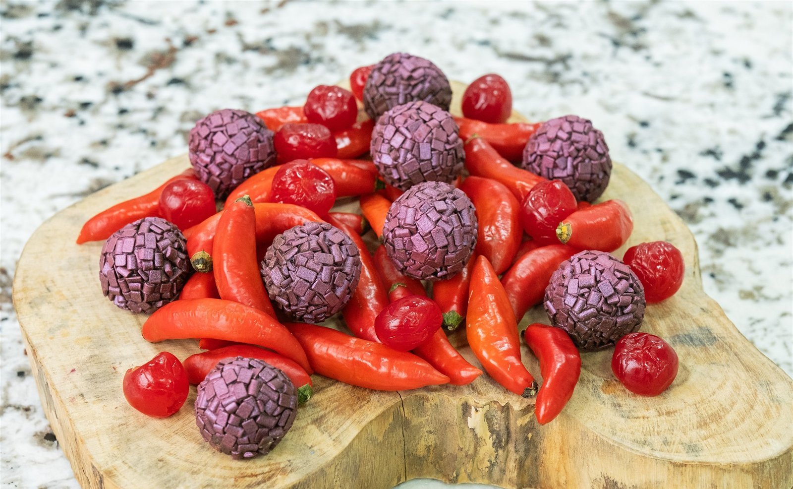 Brigadeiro de pimenta com cereja