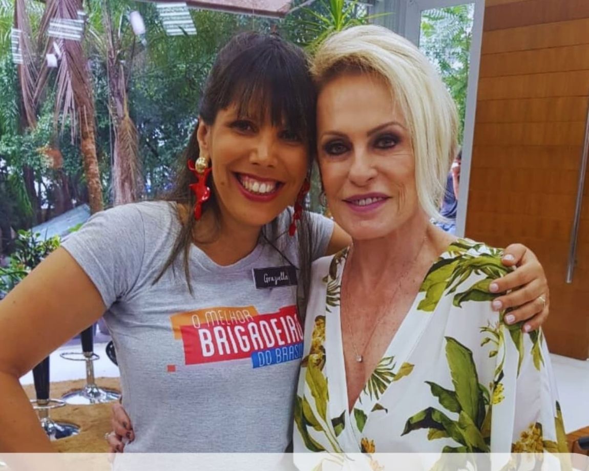 Graziella com Ana Maria Braga no Mais Você
